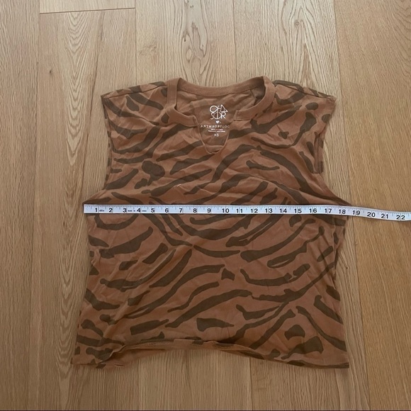 ANTHROPOLOGIE LEOPARD PRINT V-NECK TANK TOP - XS - Picture 7 of 11